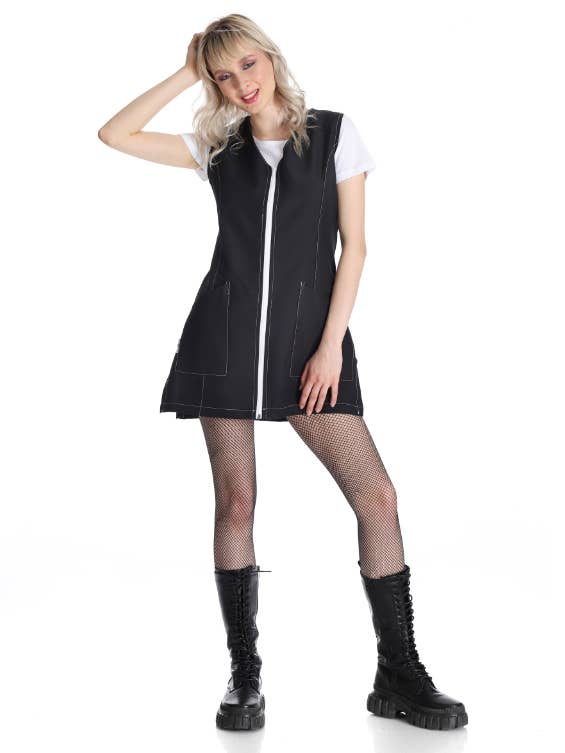 BEATRICE BLACK WORK APRON for wholesale by West Rose abbigliamento professionale