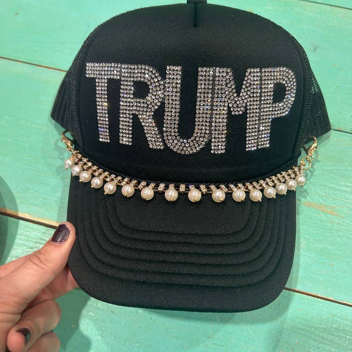 Vibes Hat Company – wholesale Trucker hat – Unisex – Rhinestone TRUMP Trucker | MAGA | Make America Great Again7
