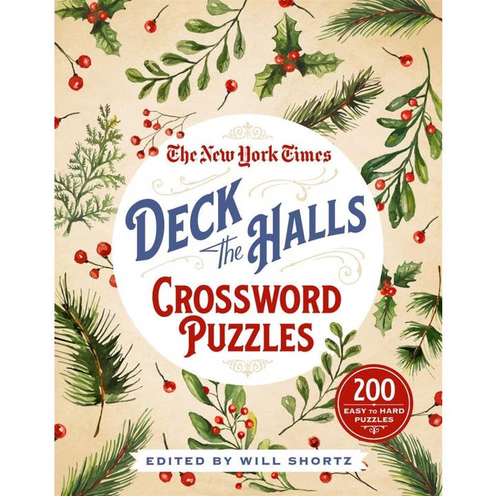 Microcosm Publishing & Distribution - Wholesale Coloring & Activity Book - Adult - New York Times Deck the Halls Crossword Puzzles