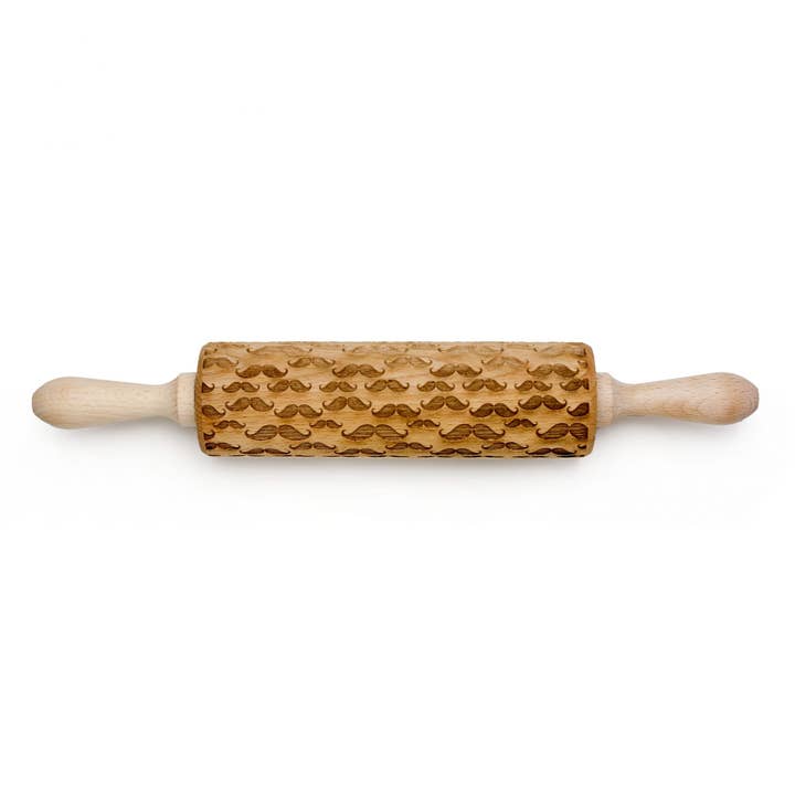 Moustaches 1 Embossing Rolling Pin for wholesale by Boon Homeware