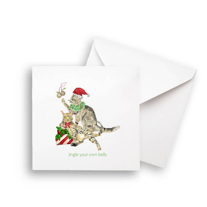 French Graffiti - Venta al por mayor Paños de cocina - Gatos Jingle Bells5