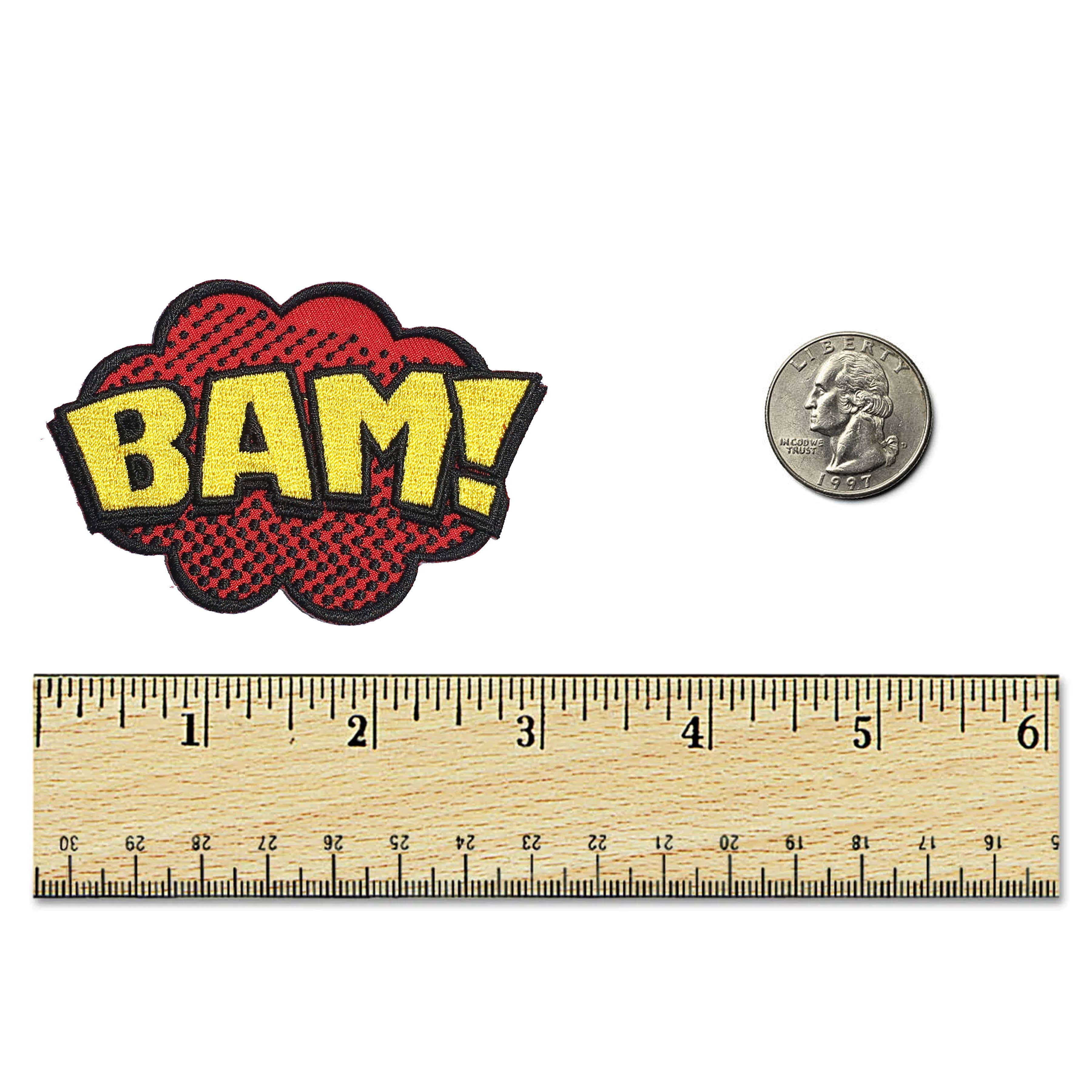 Kolorspun Pins - Wholesale Patch - BAM Pop Art Patch - Embroidered Iron on Patch2