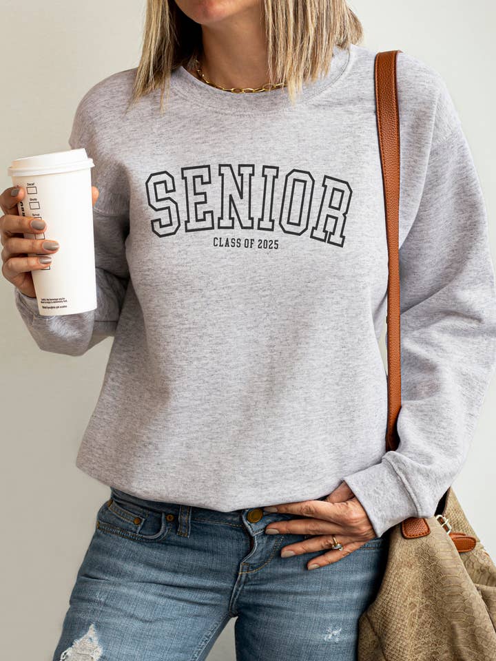 Senior Class of 2025 Graphic Crew Sweatshirt for wholesale by Fan Gear Central