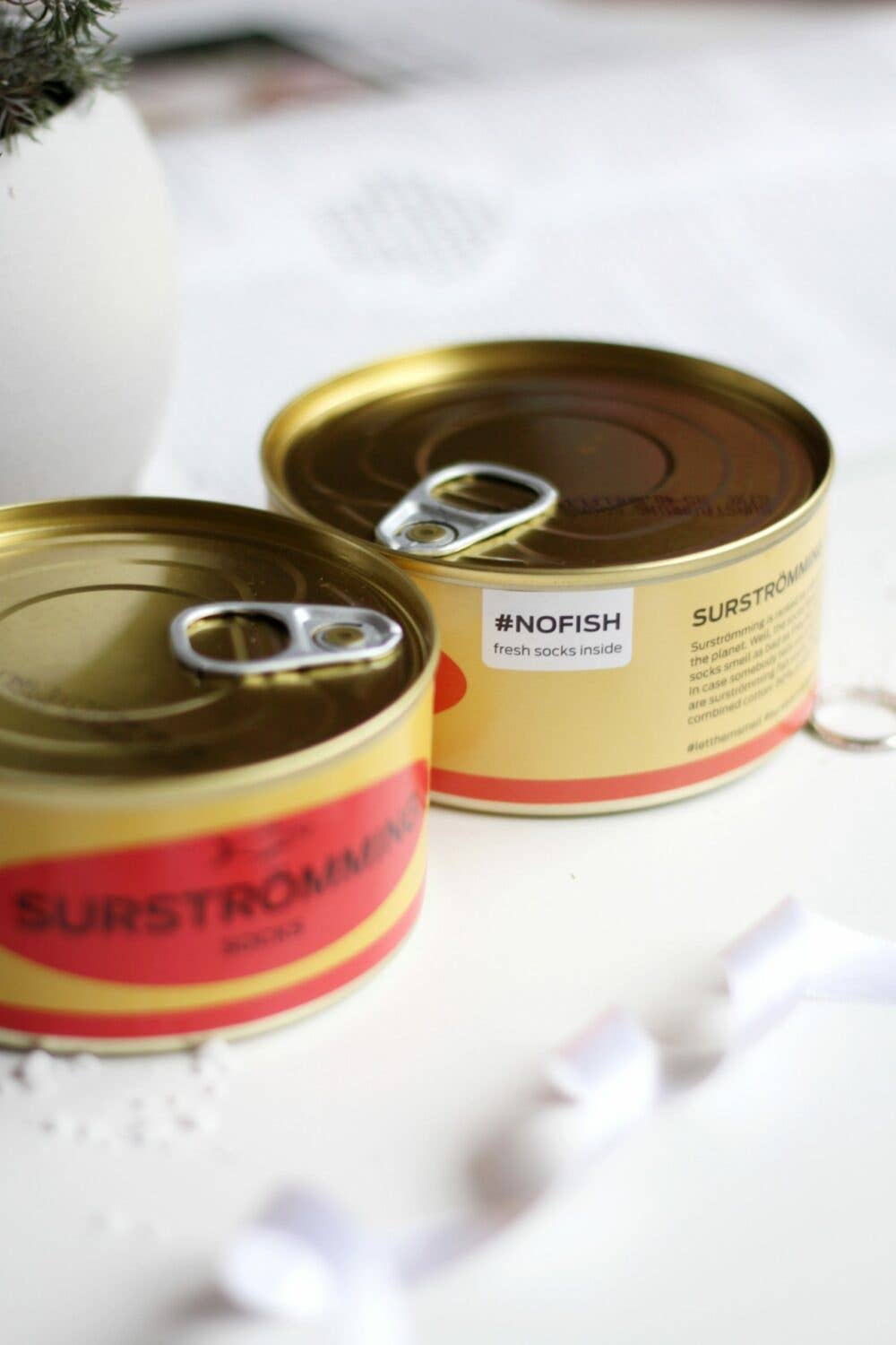 Black Tinned Fish Socks - Surströmming for wholesale on Faire5