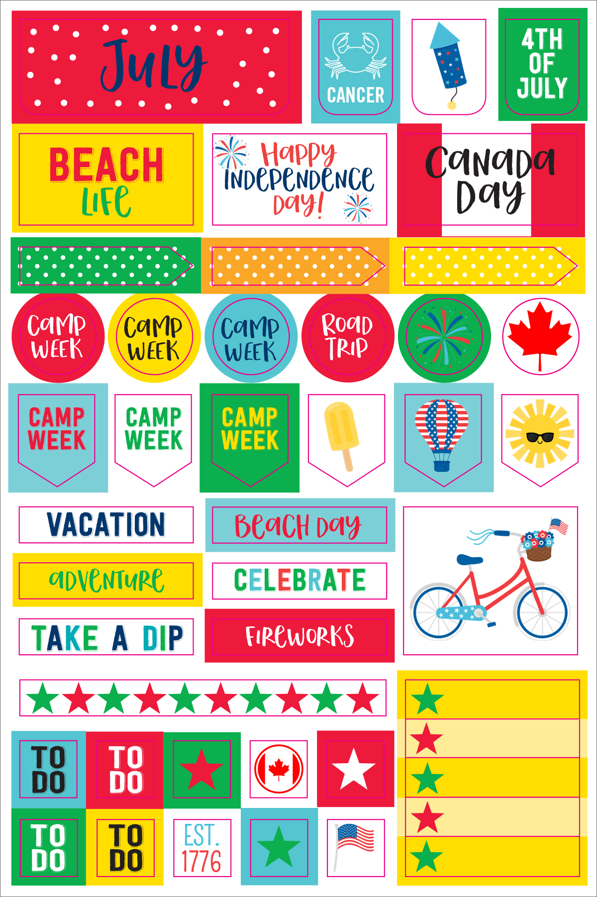 Peter Pauper Press - Wholesale Sticker - Essentials Month By Month Planner Stickers7