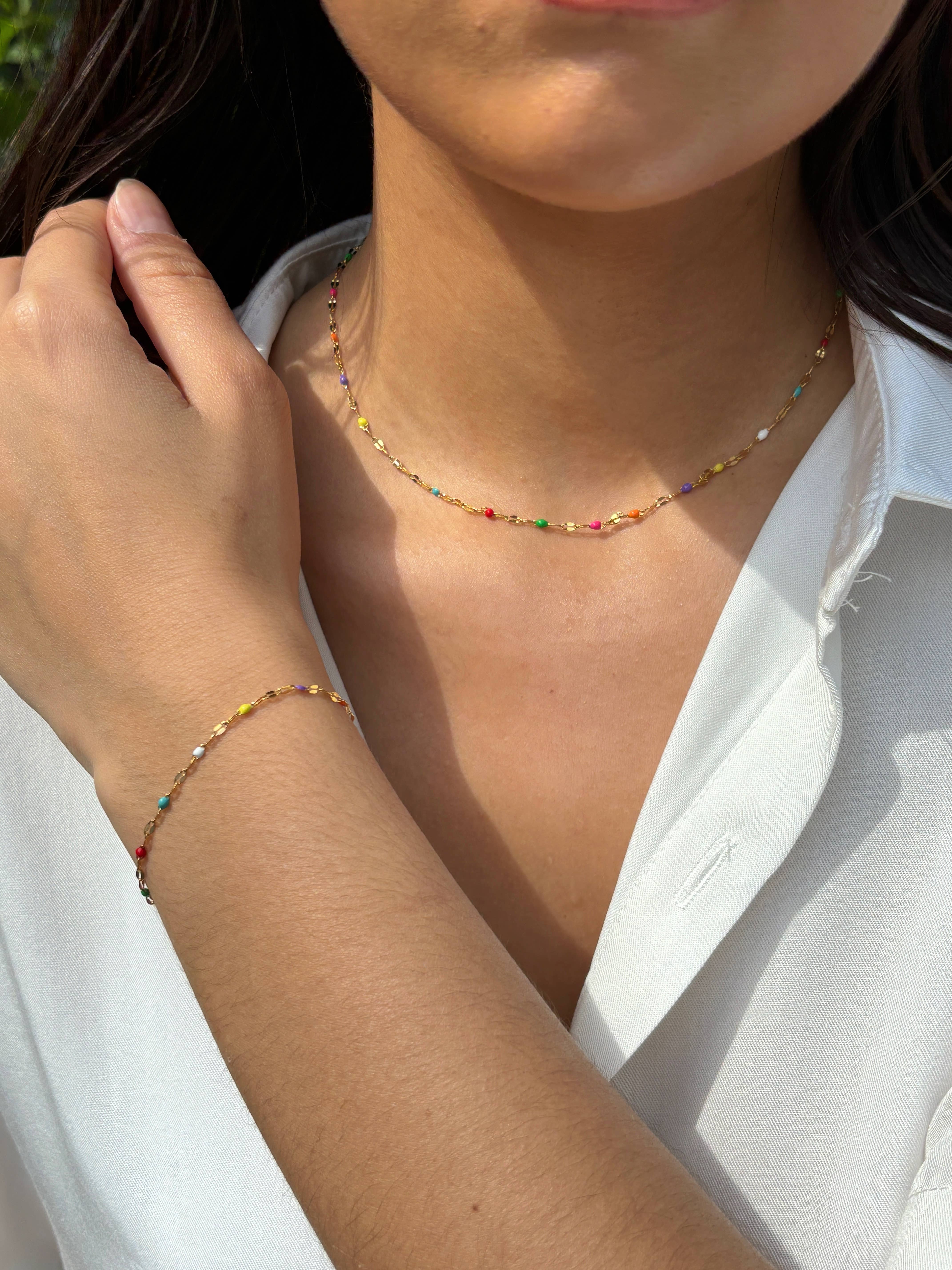 multicoloured 324RX13 stainless steel colorful bracelet for wholesale on Faire