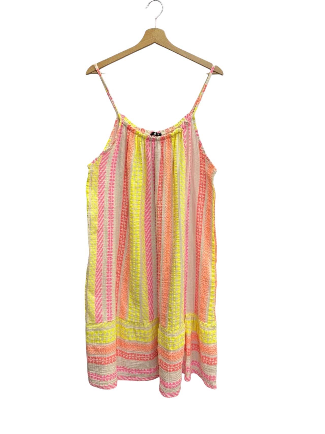 ORNELLA PARIS - Wholesale Dress - Women's - Printed strap dress in cotton gauze SLV-R538026