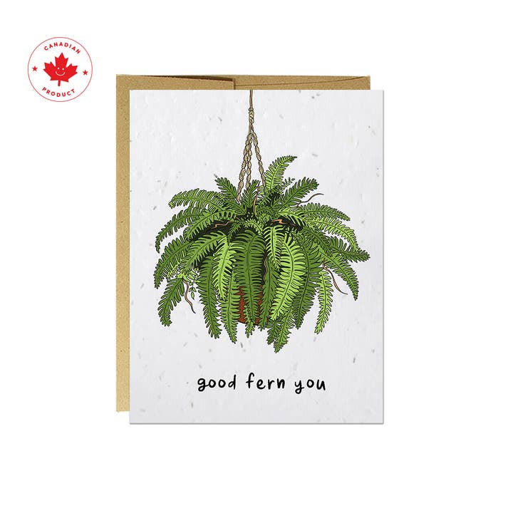 Party Mountain Paper co. - Wholesale Thinking of You Card - Good Fern You | Last Chance