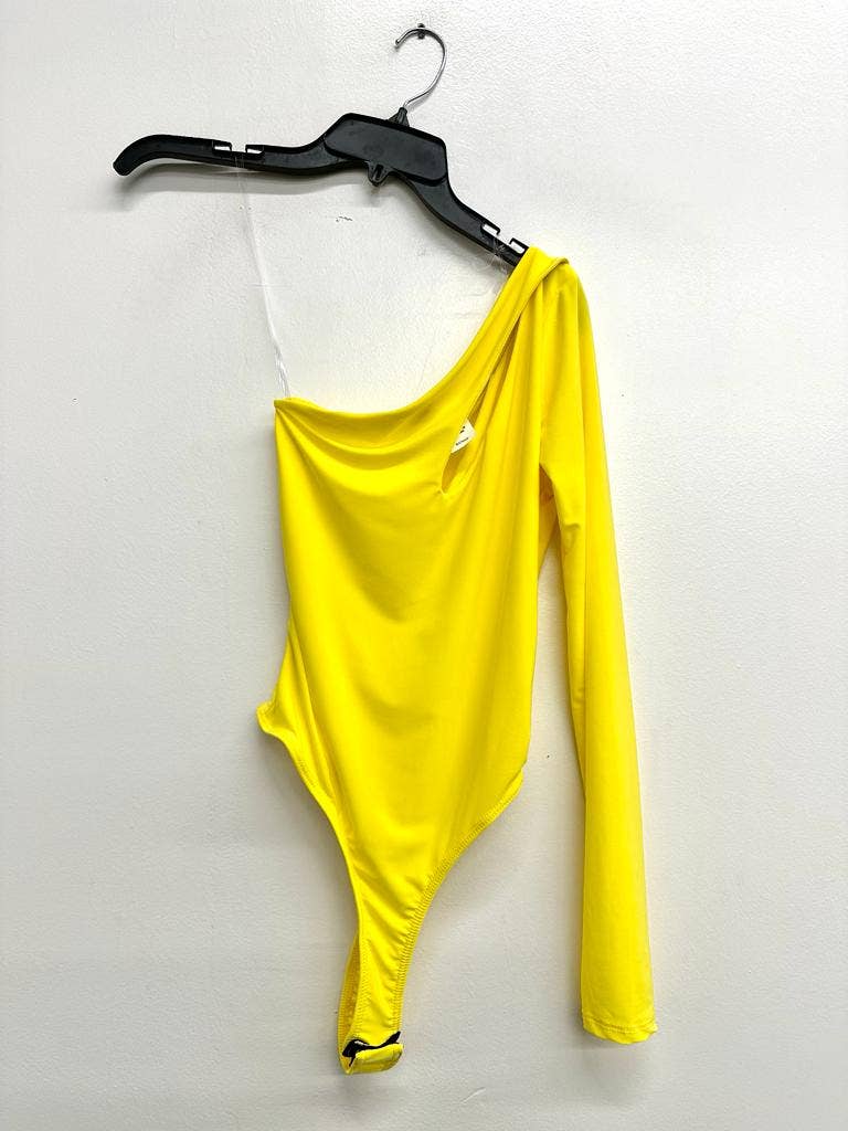 Uptown Apparel - Venta al por mayor Body - Mujer - Body con forro de tanga recortado con un solo hombro J677824