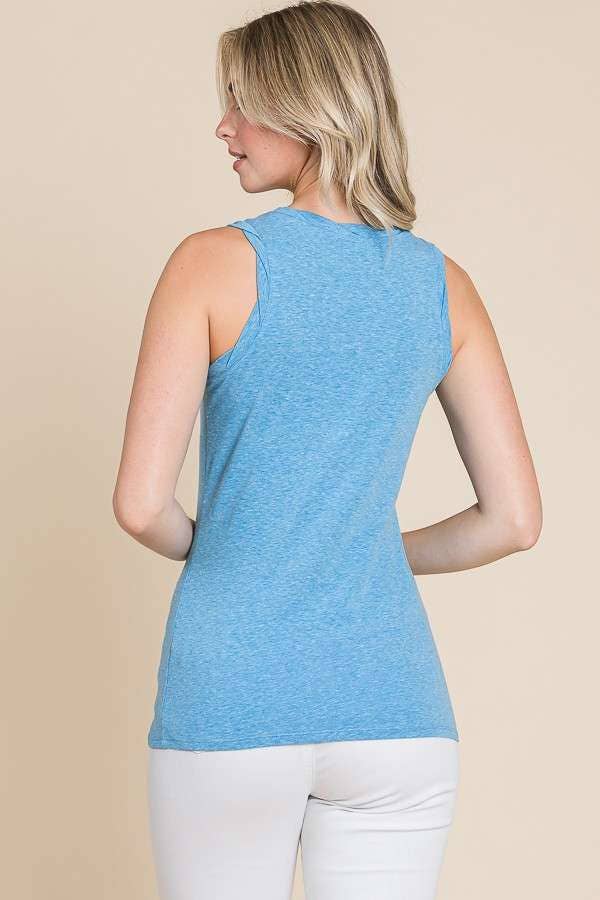 Culture Code – Tops – Mulher por atacado – CJK1549 - TOP DE ALÇAS COM GOLA TORCIDA19