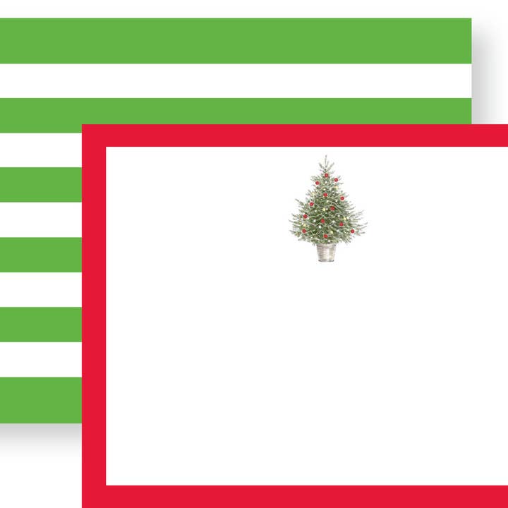 CHRISTMAS TREE BOUTIQUE FLAT CARDS for wholesale by Donovan Designs