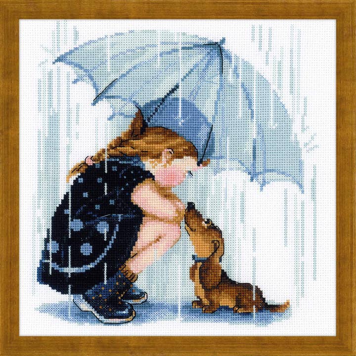 RIOLIS - Wholesale Embroidery/Cross Stitch Supplies - Cross Stitch Kit From Riolis 1720 Under My Umbrella