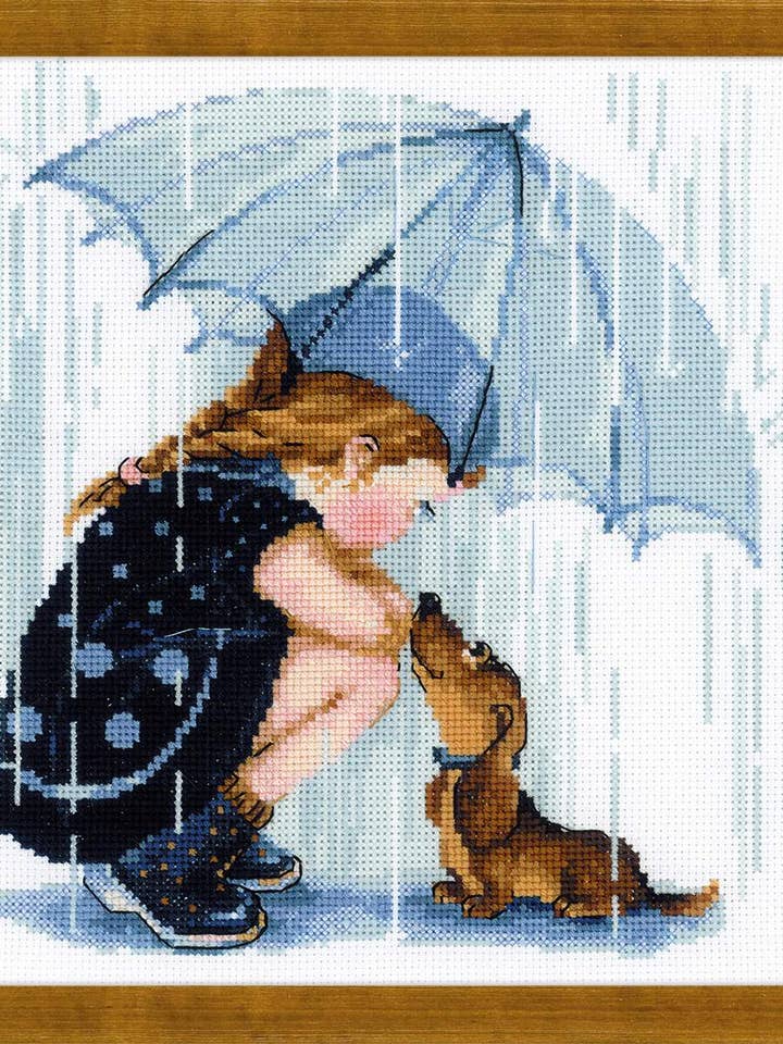 Cross Stitch Kit From Riolis 1720 Under My Umbrella for wholesale by RIOLIS