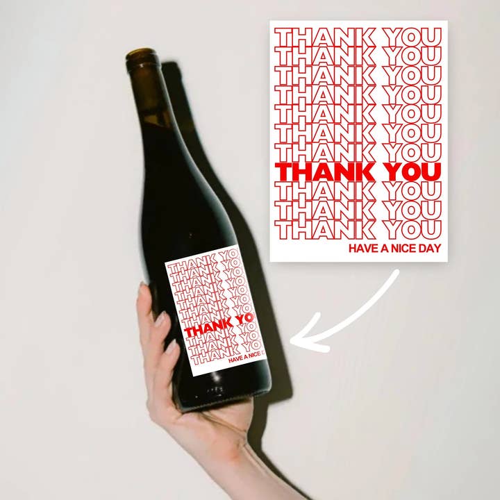 Olive Street Collective - Wholesale Gift Tag Label - Thank You Bottle Label1