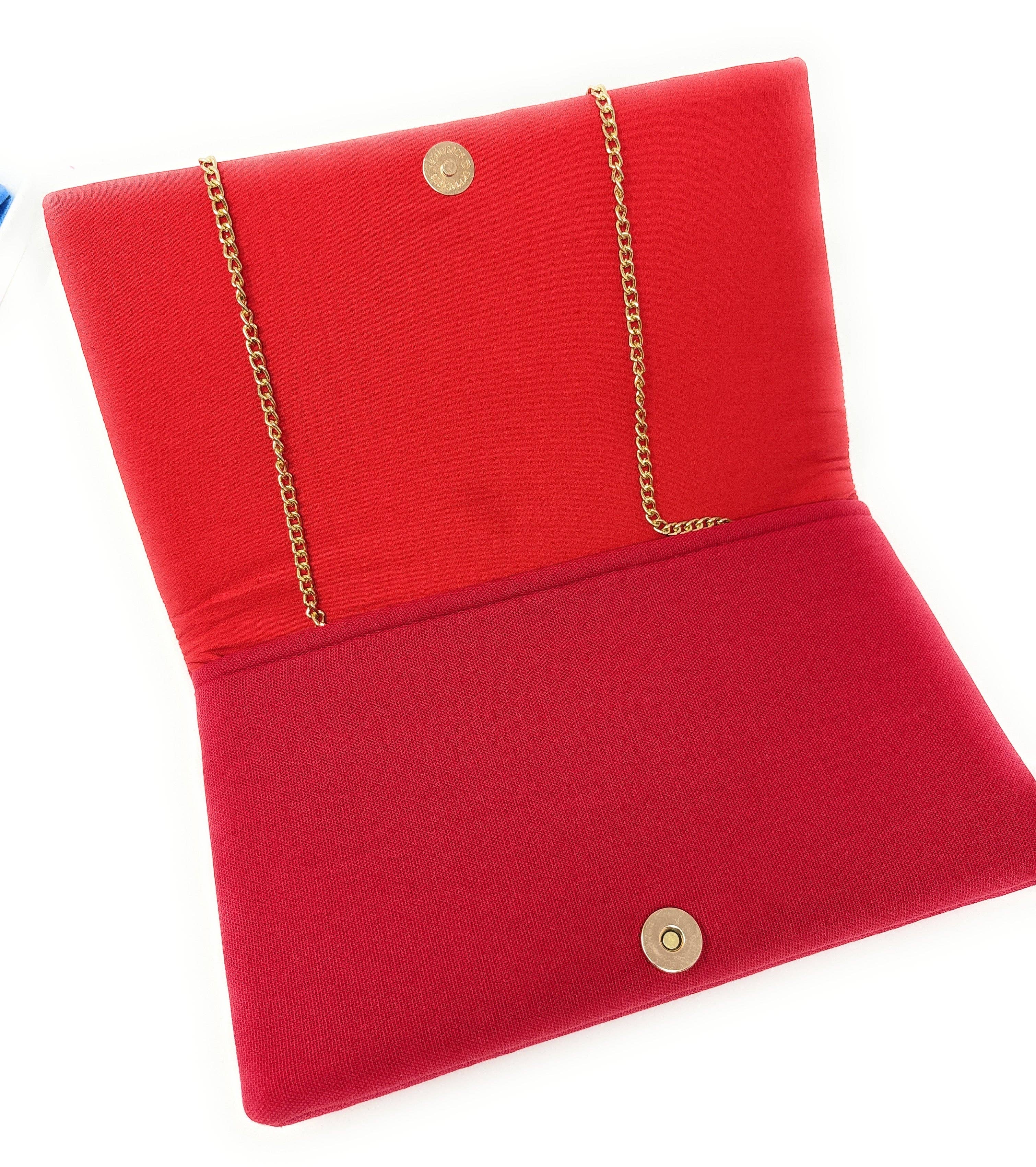 Twine and Love - Wholesale Clutch Bag - Women's - Sequin Red Green Beaded Clutch Purse4