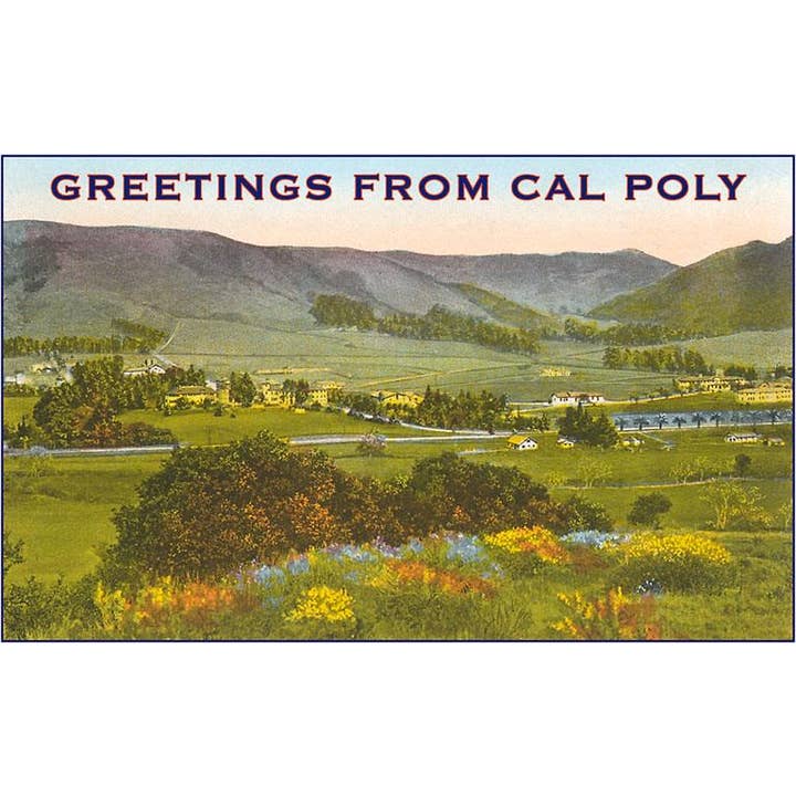 Found Image Press - Wholesale Magnet - Magnet CA-657 Greetings from Cal Poly, San Luis Obispo