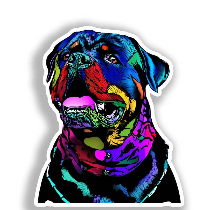 Rottweiler Dog Decal Sticker # A018321 for wholesale by Yoonek Graphics