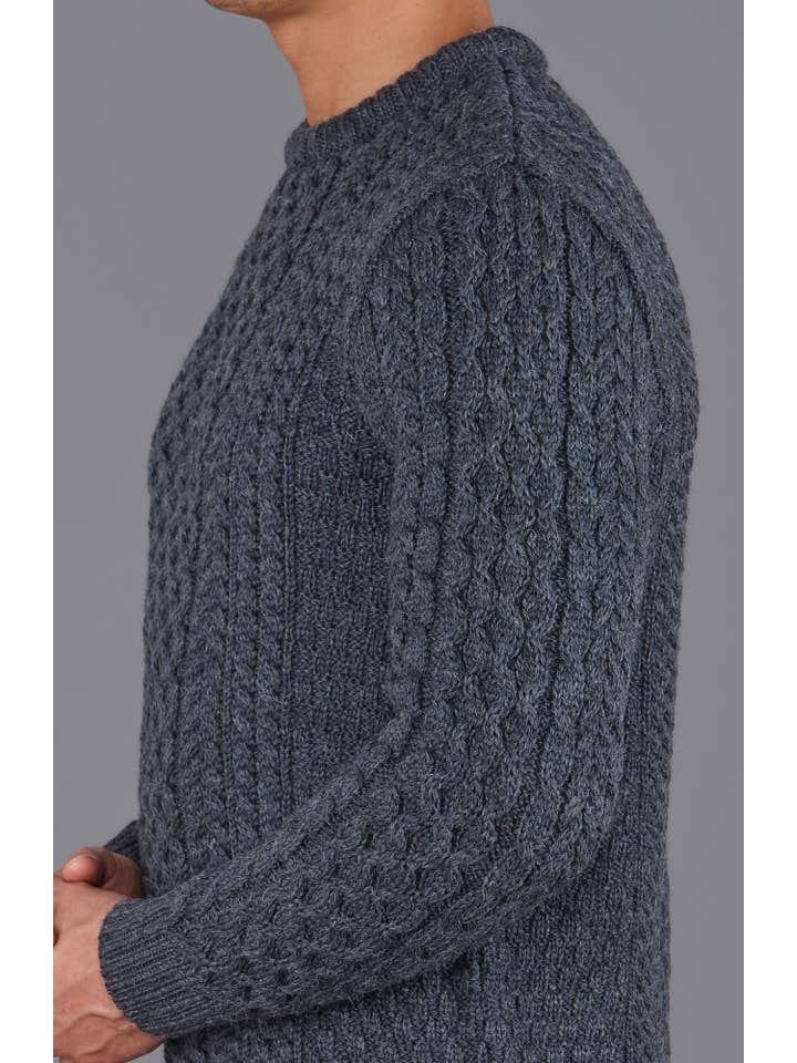 Paul James Knitwear - Wholesale Knit Sweater - Men's - Mens Fisherman's British Wool Cable Jumper