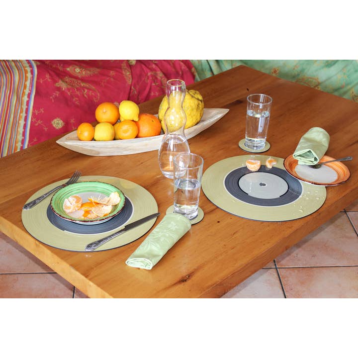 Coolors by Web Com S.a.s. – Individuais por atacado – Placemat - Madeira com cortiça Design Moderno 34 cm4