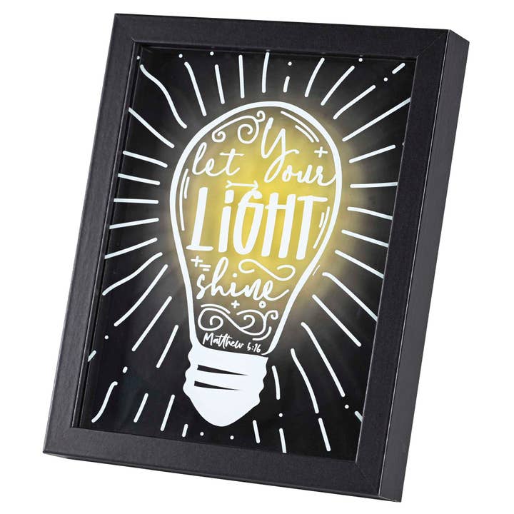 Dicksons – wholesale Art print – Framed Art Let Your Light Shine 8x10