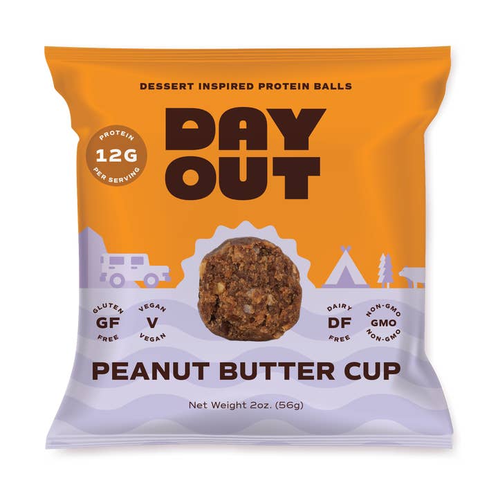 Boules protéinées au beurre de cacahuète 2 oz - Prêt à emporter, pack de 40 pour la vente par Day Out Snacks (previously Protein Power Ball)