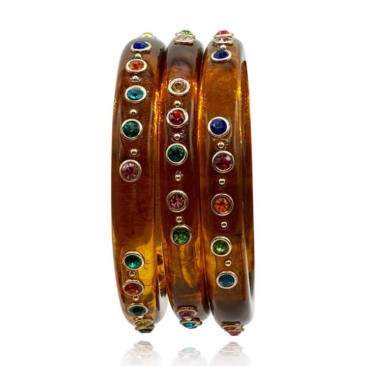 Michael Nash Jewelry - Wholesale Bangle Bracelet - Tortoise Studded Bangle1