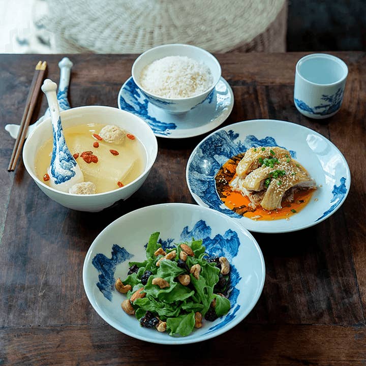 Jingdezhen Blue and White Porcelain Tableware Set for wholesale by Yami