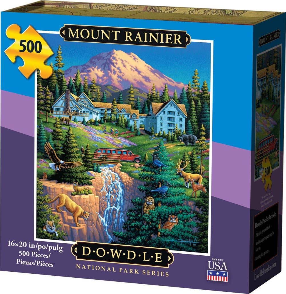Boardwalk Puzzle Company - Wholesale Puzzle - Adult - Mount Rainier National Park - 500 Piece0