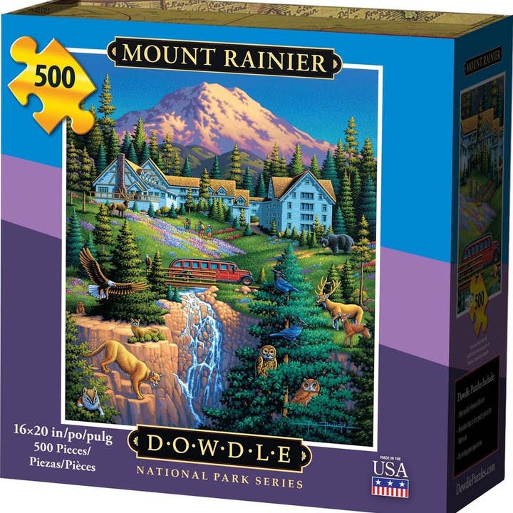 Boardwalk Puzzle Company - Wholesale Puzzle - Adult - Mount Rainier National Park - 500 Piece