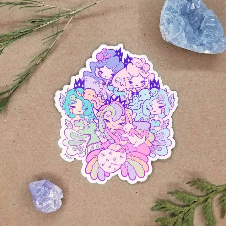 Xhilyn - Wholesale Sticker - Mermaid Princesses Sticker ~ Last chance1