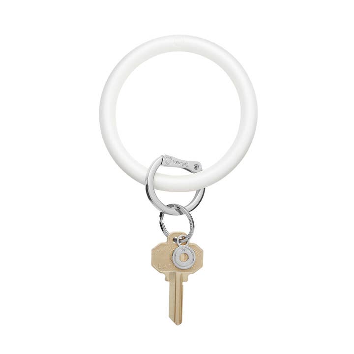 Silicone Big O® Key Ring - Marshmello Pearlized for wholesale by Oventure