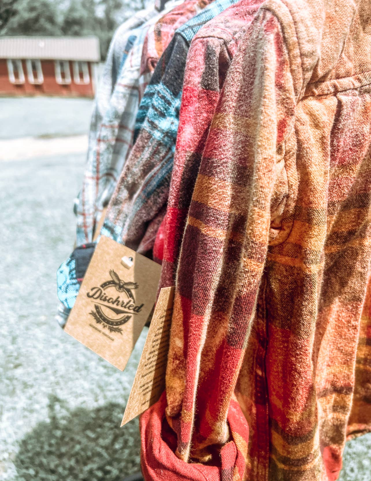 Disohrted Vintage - Wholesale Button Down Shirt - Kids - Toddler bleached flannels6