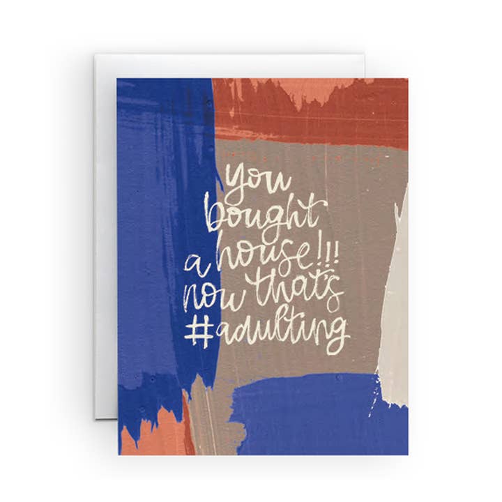 #Adulting Card | New Home | Housewarming | Greeting Card for wholesale by The Paper Curator