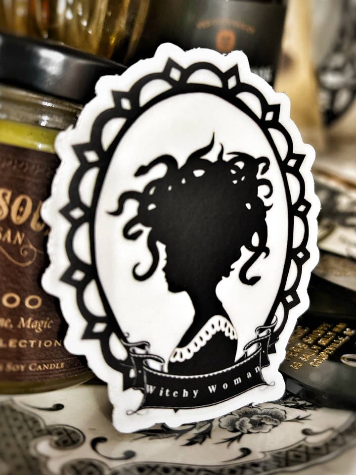 Witchy Woman Halloween Sticker for wholesale by Vintage Bliss