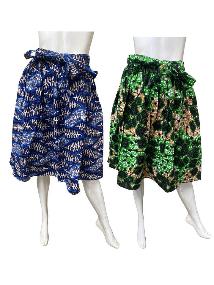 Jupes Ankara pour enfants (grande taille) (lot de 2 pièces) pour la vente par Satsuma Wholesale