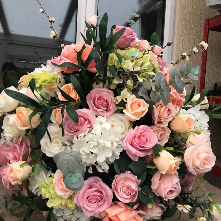IVY CRUZ – wholesale Konstgjorda blommor – Lyx blomma mittpunkt, Blommig mittpunkt, Bröllop