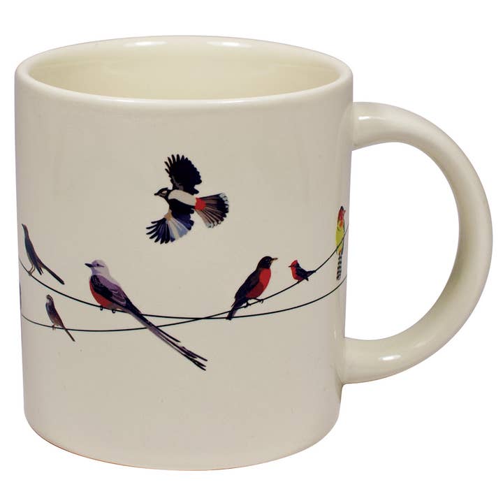 Unemployed Philosophers Guild - Wholesale Coffee Mug - Birds on a Wire Heat-Changing Coffee Mug1