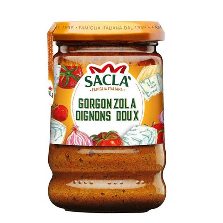 Sacla – wholesale Pastasås – Gorgonzola sås och söta lökar 190 g