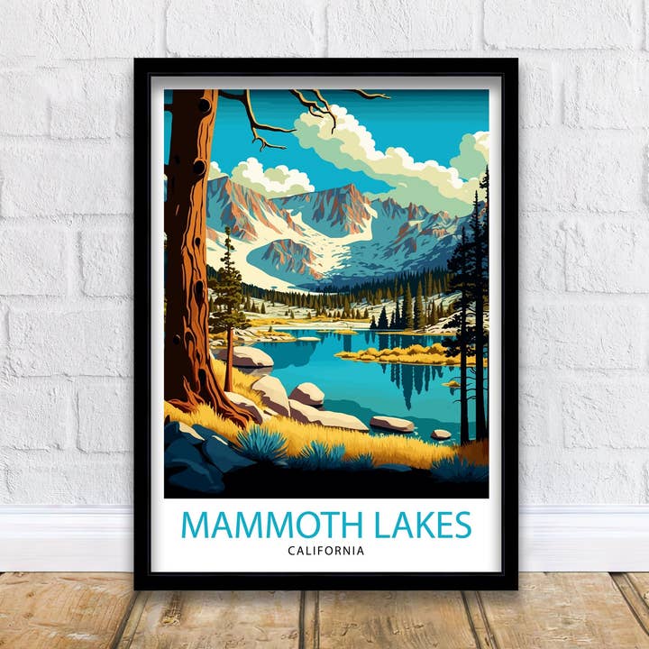 Mammoth Lakes California Travel Poster| for wholesale by InkNPrintz