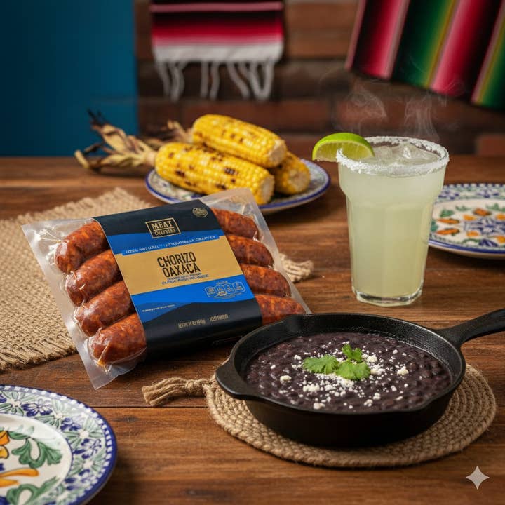 Chorizo Oaxaca Sausage Links: Chiles, Mexican-Flavor for wholesale by MeatCrafters Inc.