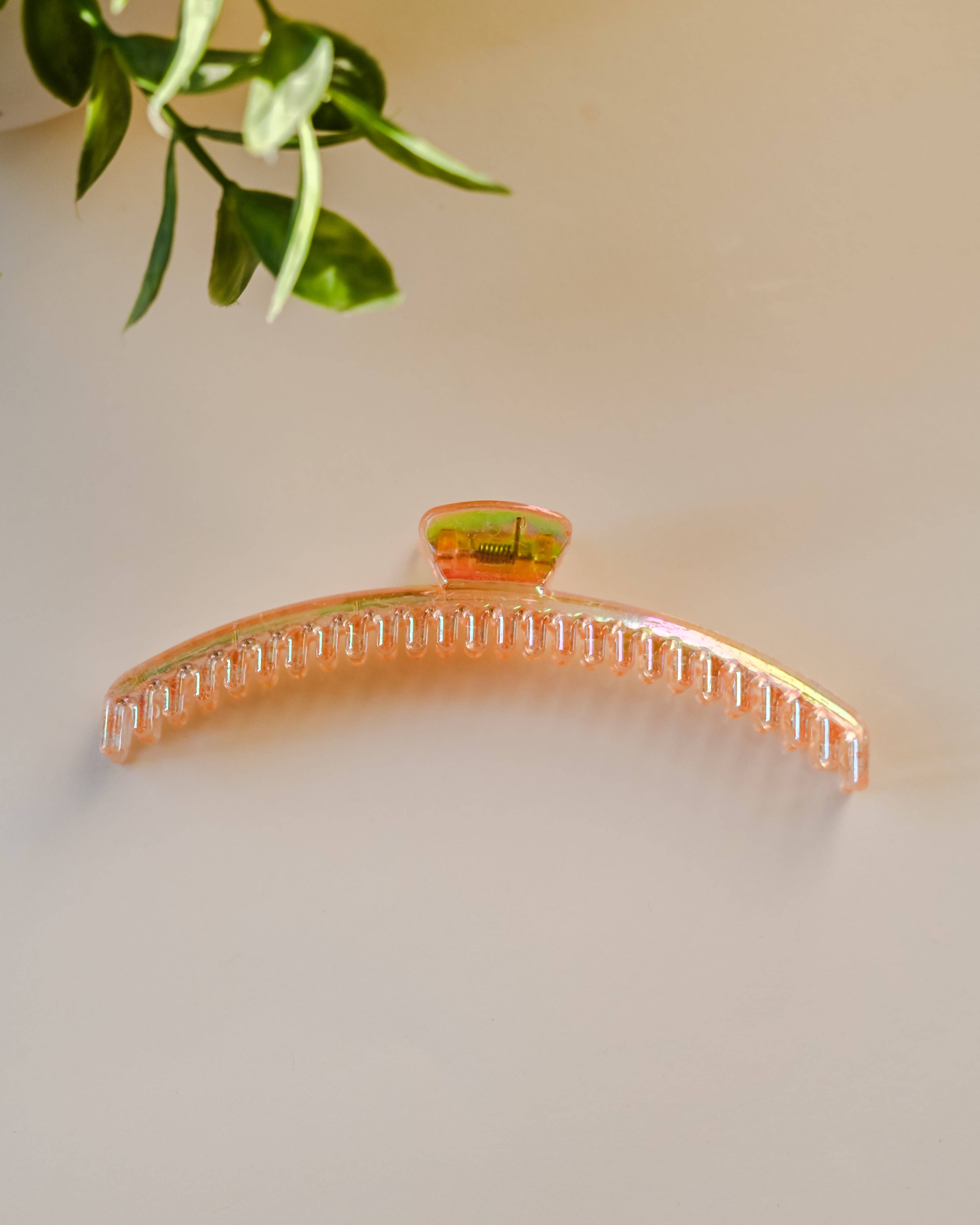 Share Studio – Großhandel Haarclip – Damen – Pfirsichfarbener, schillernder Mega Hold Clip0