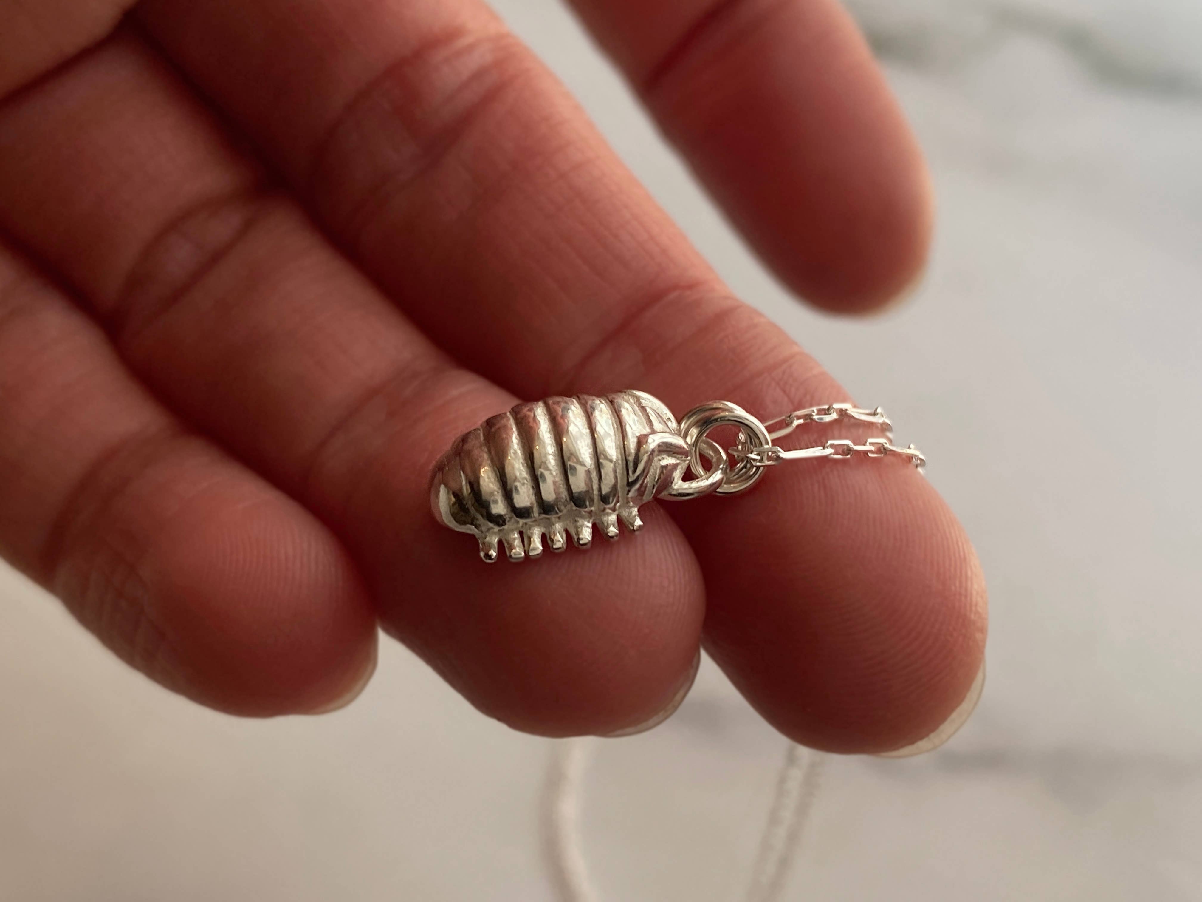 Blue Dot Jewelry - Wholesale Pendant/Charm Necklace - Silver Roly Poly Necklace5