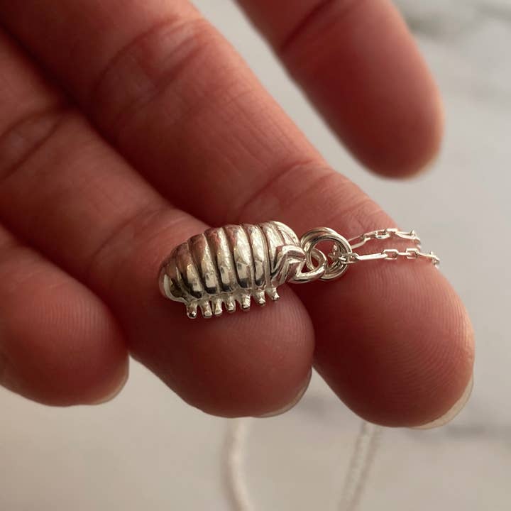 Blue Dot Jewelry - Wholesale Pendant/Charm Necklace - Silver Roly Poly Necklace5