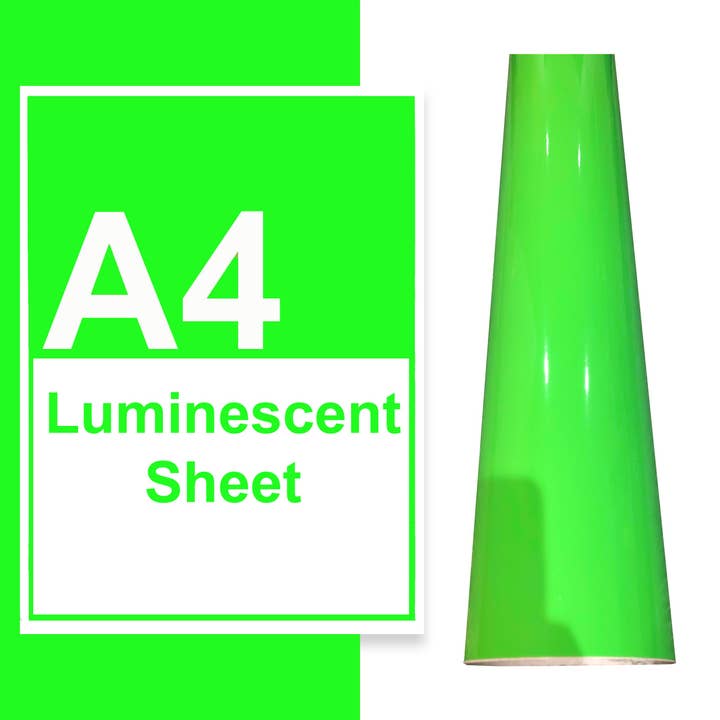 Láminas de vinilo luminiscentes A4 A3 A2 que brillan en la oscuridad para venta al por mayor de WinsterCreations™