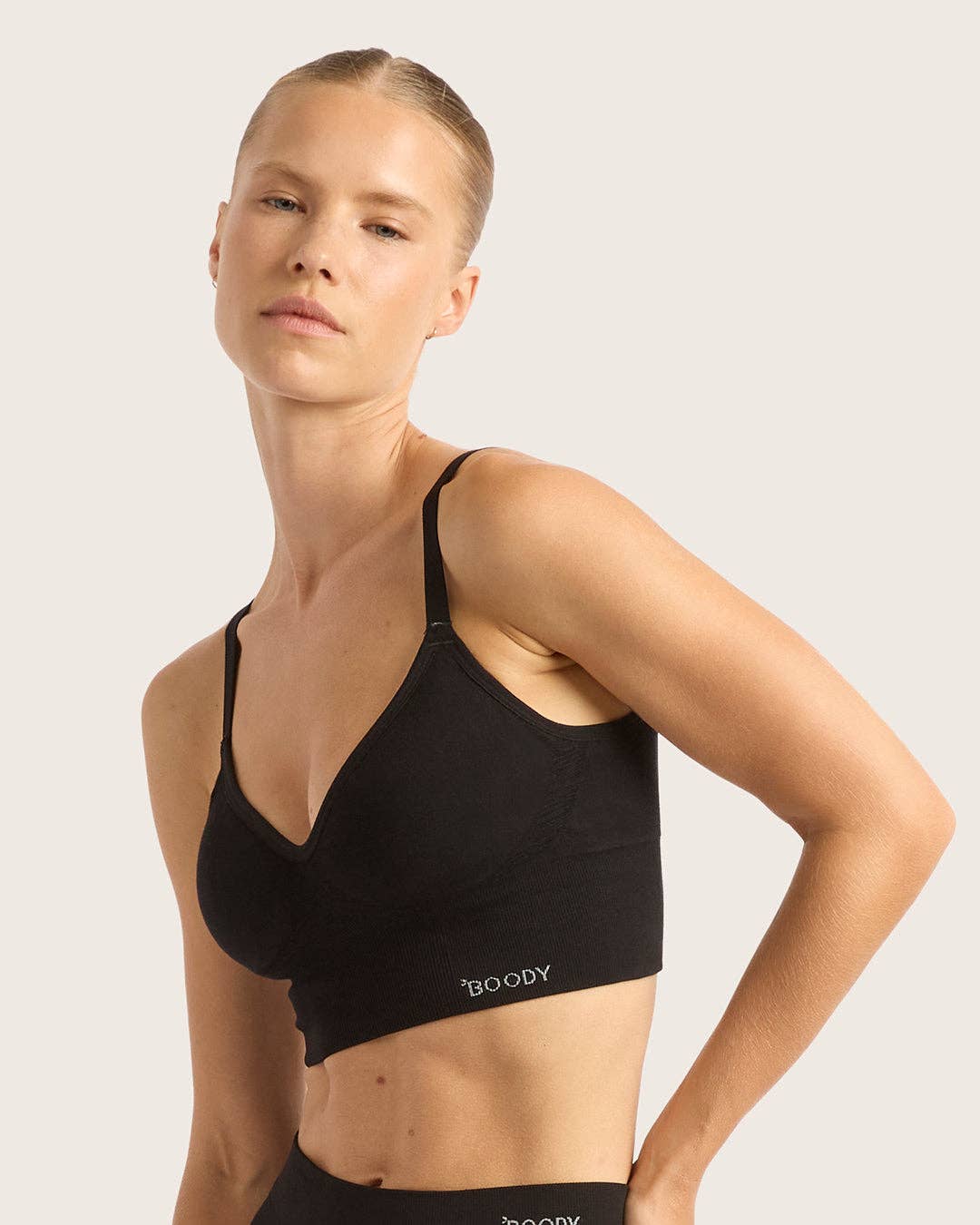 Wireless Low Back Bra - Black for wholesale on Faire2