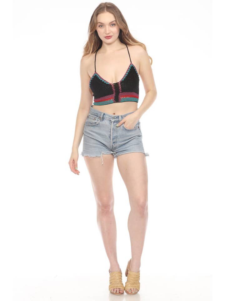 Lakhays Collection Inc. - Wholesale Knit Top - Women's - Fiesta Crochet Crop Top12