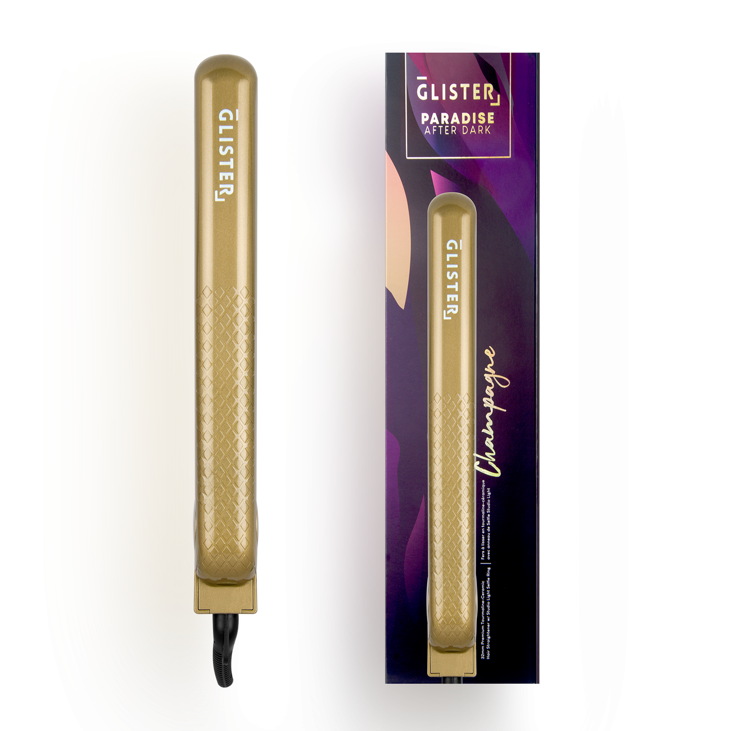 Glister - Wholesale Straightener/Flat Iron - Glister Paradise 1.25" Flat Iron + Bonus Selfie Ring Light10