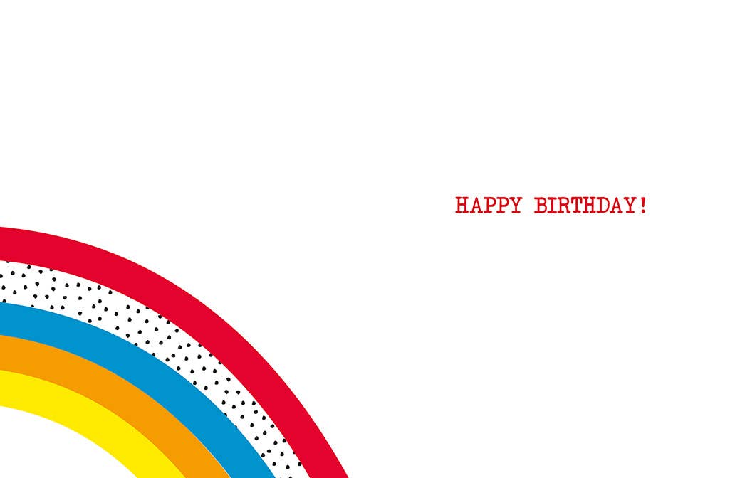 Piccadilly Greetings – postal de parabéns por atacado – Cartão de Aniversário Juvenil, Idade 7, Arco-íris1