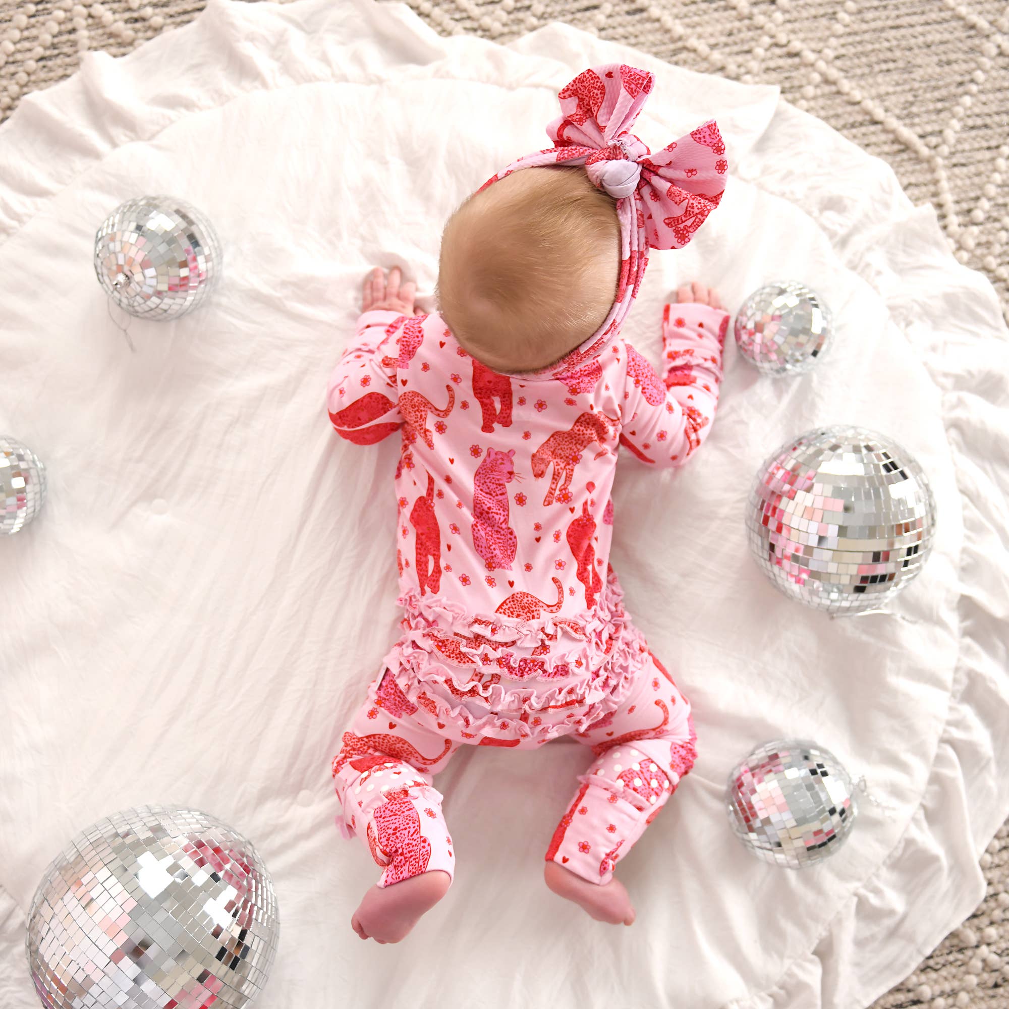 Gigi and Max – Engroshandel Romper - Baby – Cambrie RUFFLE ZIP Valentinsdag Bambus 1ST To-vejs Lynlås4