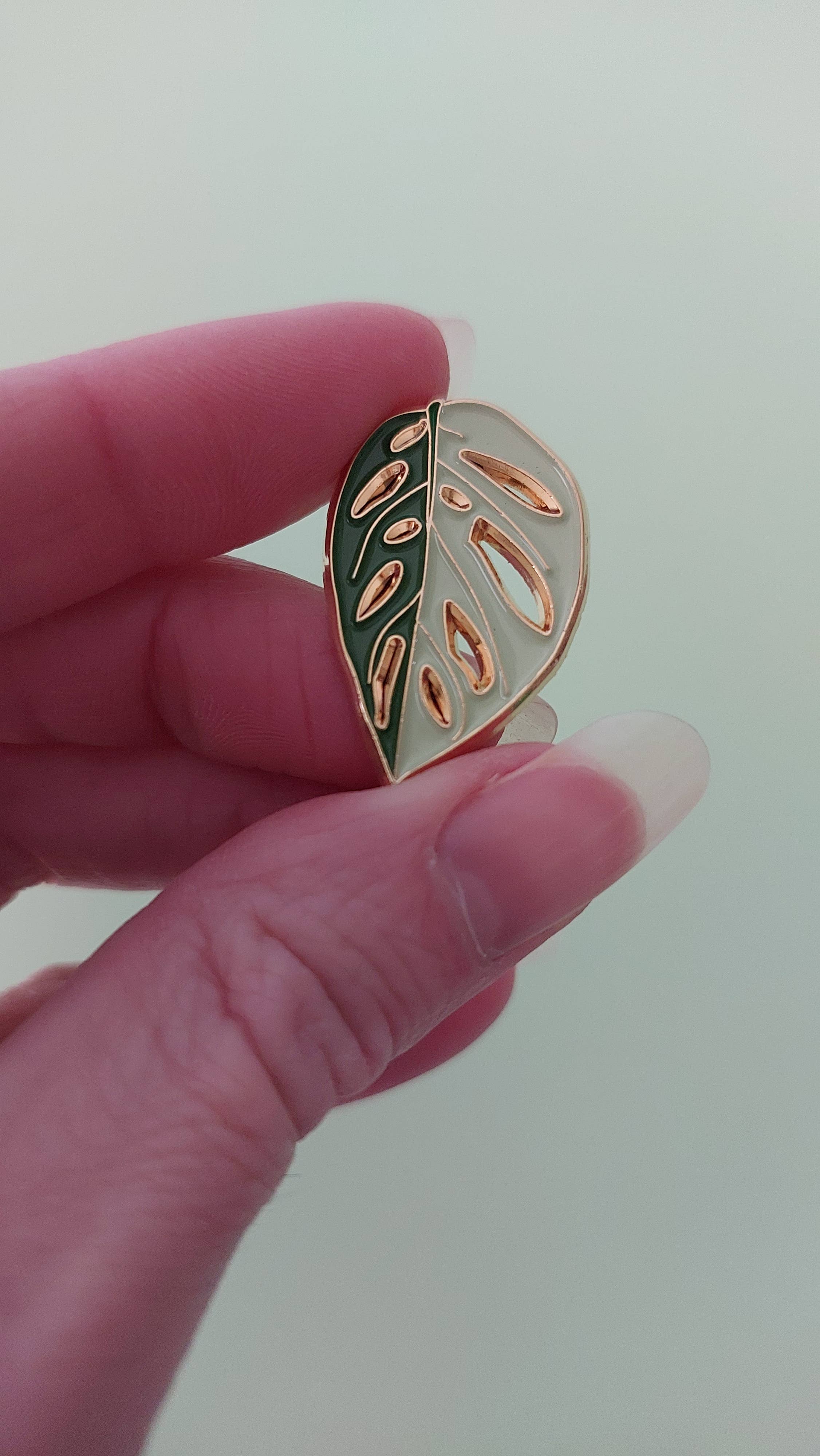 Patch Press - Wholesale Lapel Pin/Button - Monstera Adansonii swiss cheese plant Enamel Pin1